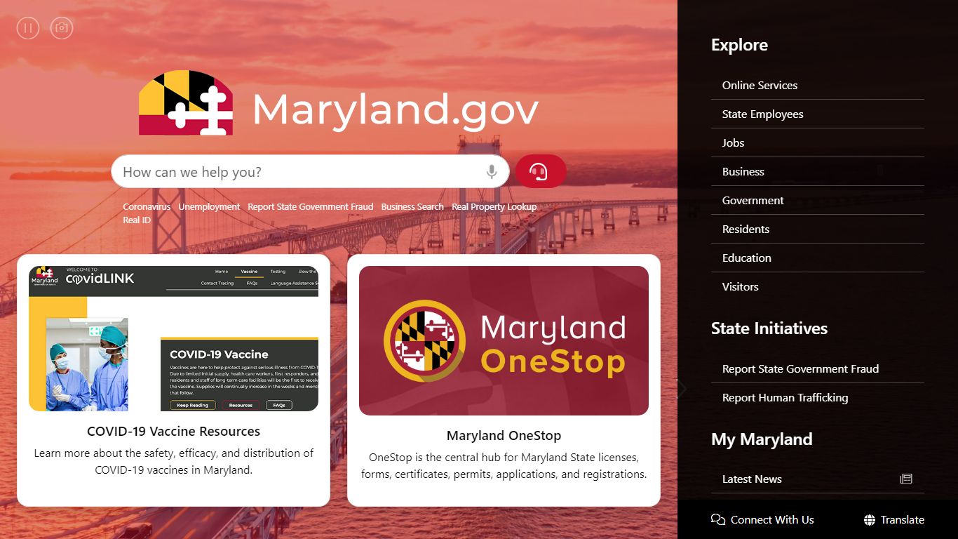 Maryland.gov - Official Website of the State of Maryland